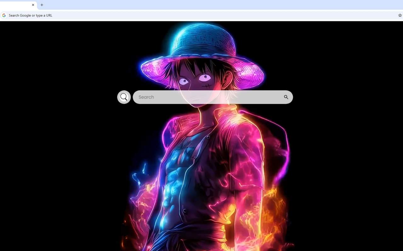 Monkey D. Luffy Neon Art Live Wallpaper